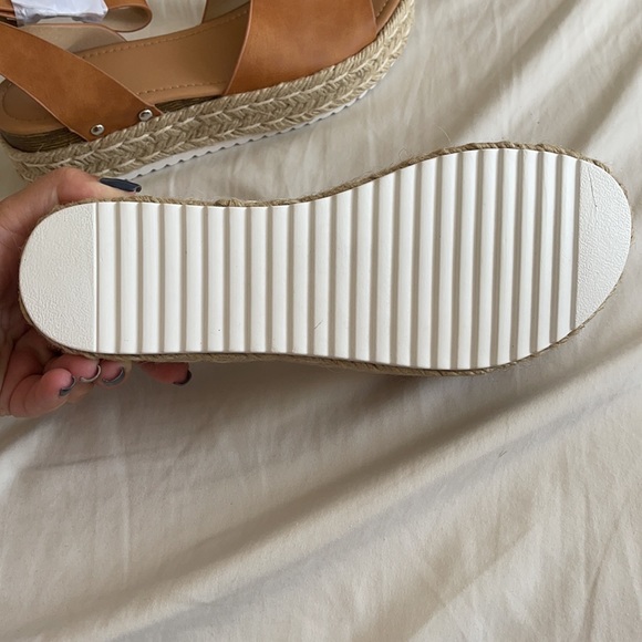 Brown platform espadrilles - Picture 4 of 6